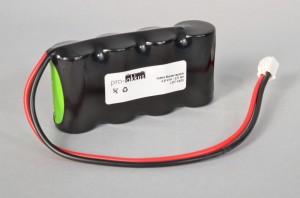 NiMh Notbeleuchtung Akkupack 4,8V / 2500mAh (2,5Ah) Reihe mit Kabel + Stecker
