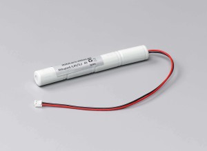 NiMh Notbeleuchtung Akkupack 4,8V / 600mAh (0,6Ah) Stab mit Kabel und Stecker