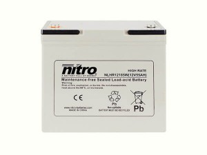nitro NLHR12185W Batterie / Akku - 12V 55Ah AGM High Rate
