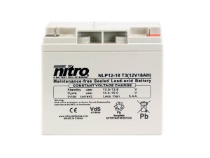 nitro NLP12-18 T3 Batterie / Akku - 12V 18Ah AGM VdS