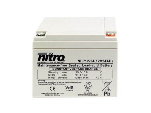 nitro NLP12-24 Batterie / Akku - 12V 24Ah AGM VdS