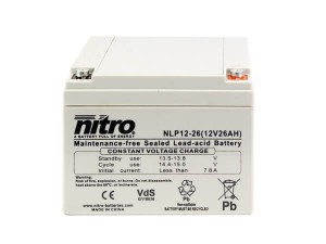 nitro NLP12-26 Batterie / Akku - 12V 26Ah AGM VdS