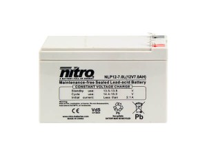 nitro NLP12-7.0L Batterie / Akku - 12V 7Ah AGM VdS
