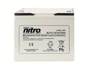 nitro NLP12-75 Batterie / Akku - 12V 75Ah AGM Long Life