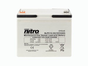nitro NLPC12-33 Batterie / Akku - 12V 33Ah AGM Cyclic