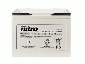 nitro NLPC12-75 Batterie / Akku - 12V 75Ah AGM Cyclic