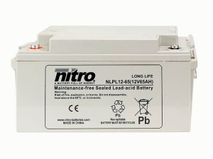 nitro NLPL12-65 Batterie / Akku - 12V 65Ah AGM Long Life