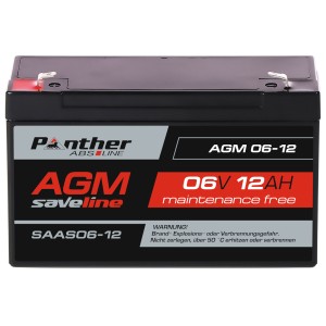 Panther ABS-Line AGM 06-12 saveline SAAS06-12 | 6V 12Ah Batterie