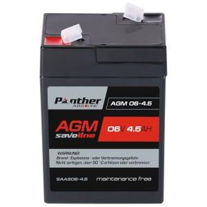 Panther ABS-Line AGM 06-4.5 saveline SAAS06-4.5 | 6V 4,5Ah Batterie