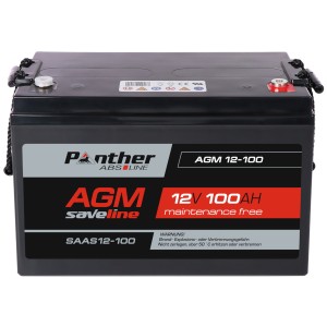 Panther ABS-Line AGM 12-100 saveline SAAS12-100 | 12V 100Ah Batterie