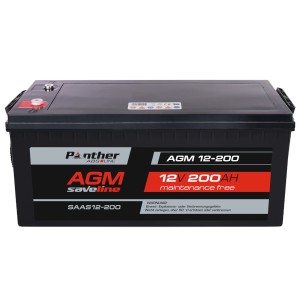 Panther ABS-Line AGM 12-200 saveline SAAS12-200 | 12V 200Ah Batterie