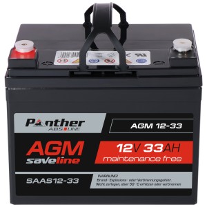 Panther ABS-Line AGM 12-33 saveline SAAS12-33 | 12V 33Ah Batterie