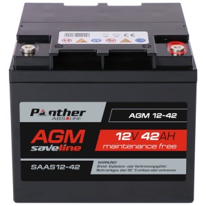 Panther ABS-Line AGM 12-42 saveline SAAS12-42 | 12V 42Ah Batterie