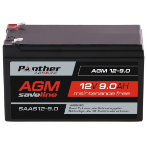 Panther ABS-Line AGM 12-9.0 saveline SAAS12-9.0 | 12V 9Ah Batterie