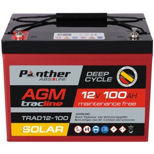 Panther AGM tracline TRASO12-100 Solar | 12V 100Ah Deep-Cycle Batterie