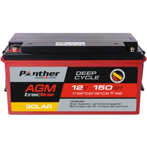 Panther AGM tracline TRASO12-150 Solar | 12V 150Ah Deep-Cycle Batterie