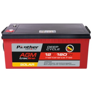 Panther AGM tracline TRASO12-180 Solar | 12V 180Ah Deep-Cycle Batterie