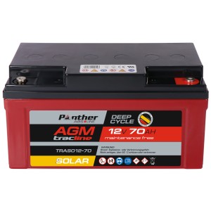 Panther AGM tracline TRASO12-70 Solar | 12V 70Ah Deep-Cycle Batterie