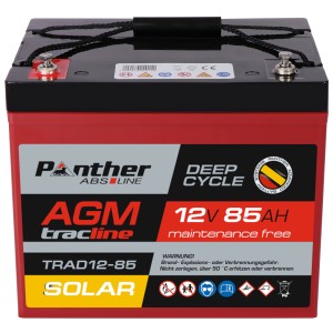 Panther AGM tracline TRASO12-85 Solar | 12V 85Ah Deep-Cycle Batterie