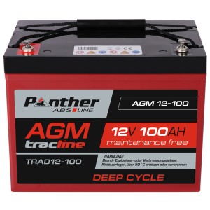 Panther ABS-Line AGM 12-100 tracline TRAD12-100 | 12V 100Ah Deep-Cycle Batterie