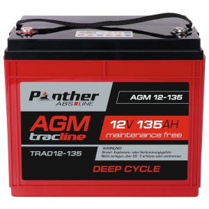 Panther ABS-Line AGM 12-135 tracline TRAD12-135 | 12V 135Ah Deep-Cycle Batterie