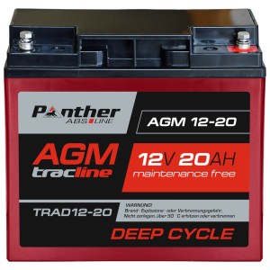 Panther ABS-Line AGM 12-20 tracline TRAD12-20 | 12V 20Ah Deep-Cycle Batterie