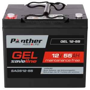 Panther saveline GEL 12-55 SAGS12-55 | 12V 55Ah GEL-Batterie