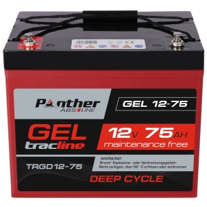 Panther ABS-Line GEL 12-75  tracline TRGD12-75 | 12V 75Ah Deep-Cycle Batterie