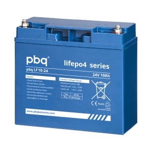 pbq LF10-24 LiFePO4 Batterie - 25,6V 10Ah Lithium-Ferrophosphat-Akku