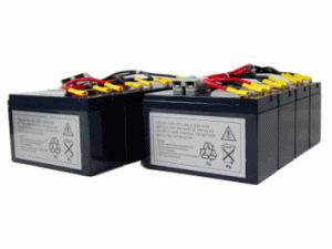 Batterie-Satz für APC RBC12 komplett vorkonfektioniert mit Kabel und Stecker