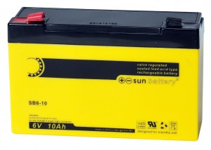 SUN Battery SB6-10 6V 10Ah Bleiakku