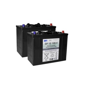 Akkusatz für Batterie-Kehrmaschine Tennant S9 - 2 x Sonnenschein GF12105V 12V 105Ah Blei-Gel Zyklenfest