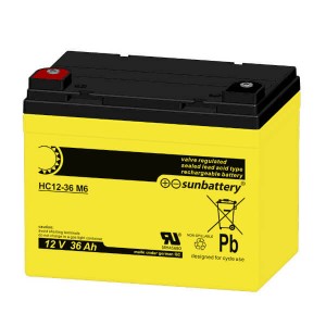 SUN Battery HC12-36 M6 (12V / 36Ah) AGM Batterie