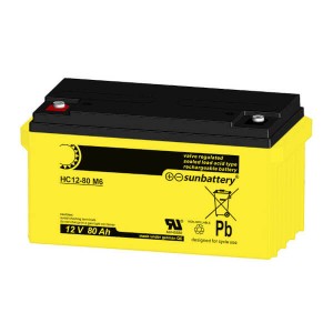 SUN Battery HC12-80 M6 (12V / 80Ah) AGM Batterie