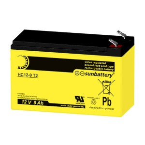 SUN Battery HC12-9 T2 (12V / 9Ah) AGM Batterie