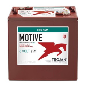 Trojan Motive T105-AGM 6V 217Ah Deep-Cycle AGM Batterie