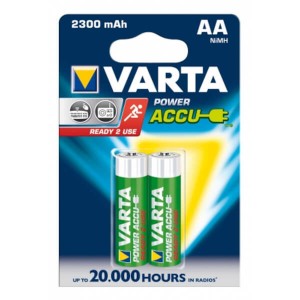 Varta Power Accu AA NiMh 1,2V | 2300 mAh 2er Blister 56726