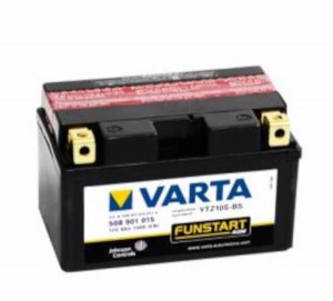 VARTA Powersports AGM 508 901 015 Motorradbatterie  - 12V 8Ah wartungsfrei