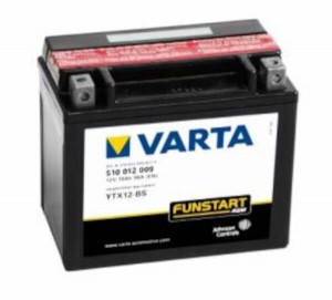 VARTA Powersports AGM 510 012 009 Motorradbatterie  - 12V 10Ah wartungsfrei