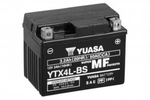 YUASA Motorradbatterie YTX4L-BS - 12V 3Ah wartungsfrei
