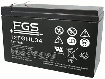 FGS 12FGHL34 12V 9Ah Blei-Akku / AGM Batterie