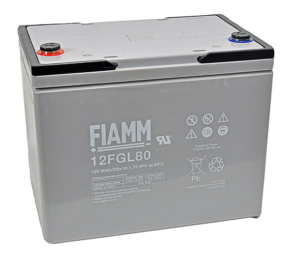 Fiamm 12FGL80 12V 80Ah Blei-Akku / AGM Batterie