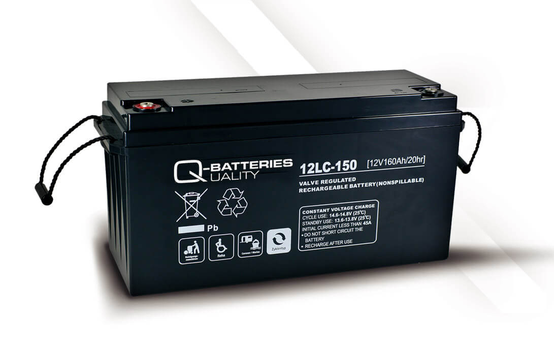 Q-Batteries 12LC-150 12V 160Ah Blei-Akku / AGM Batterie Zyklentyp