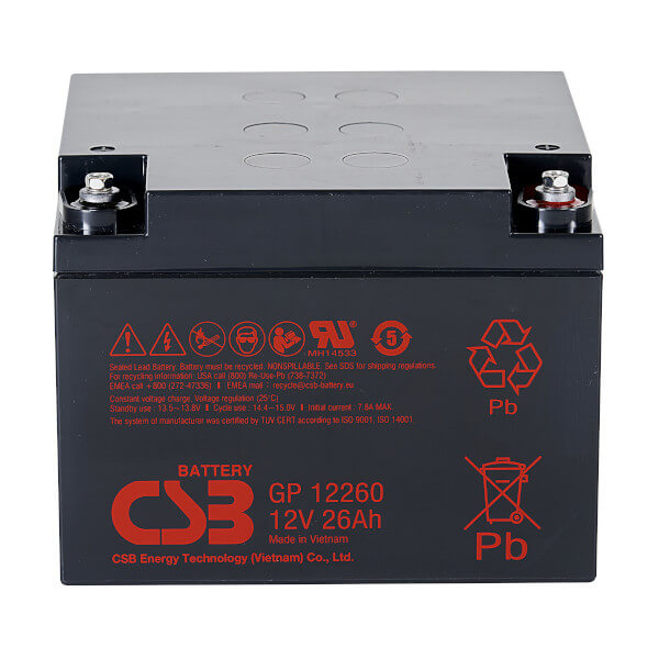 CSB GP12260 12V 26Ah Blei-Akku / AGM Batterie