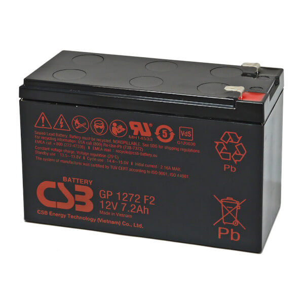 CSB GP1272F2 12V 7,2Ah Blei-Akku / AGM Batterie VdS