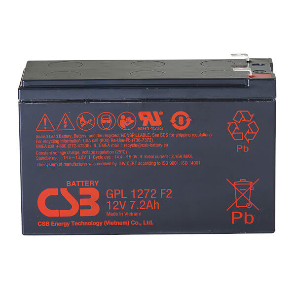 CSB GPL1272F2 12V 7,2Ah Blei-Akku / AGM Batterie Longlife