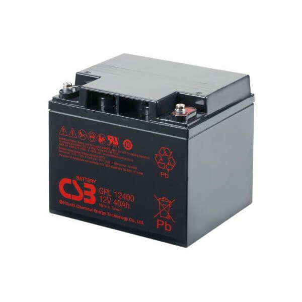 CSB GPL12400 12V 40Ah Blei-Akku / AGM Batterie Longlife