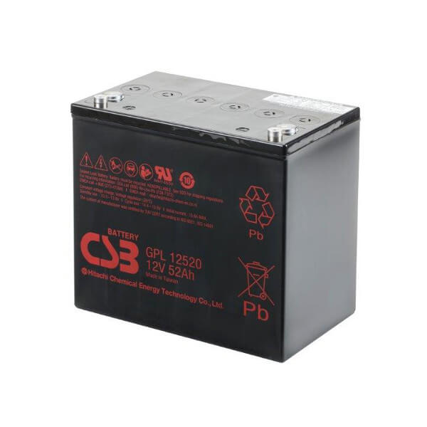 CSB GPL12520 12V 52Ah Blei-Akku / AGM Batterie Longlife