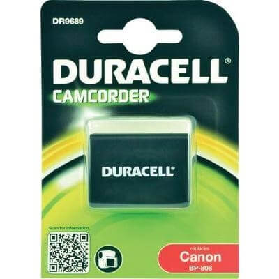 Duracell Digitalkamera und Camcorder Akku DR9689 kompatibel zu Canon BP-808