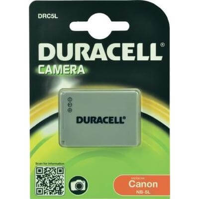Duracell Digitalkamera und Camcorder Akku DRC5L kompatibel zu Canon NB-5L